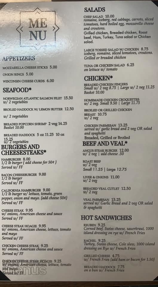 Esther's Restaurant menus in Fredericksburg, Pennsylvania, United States