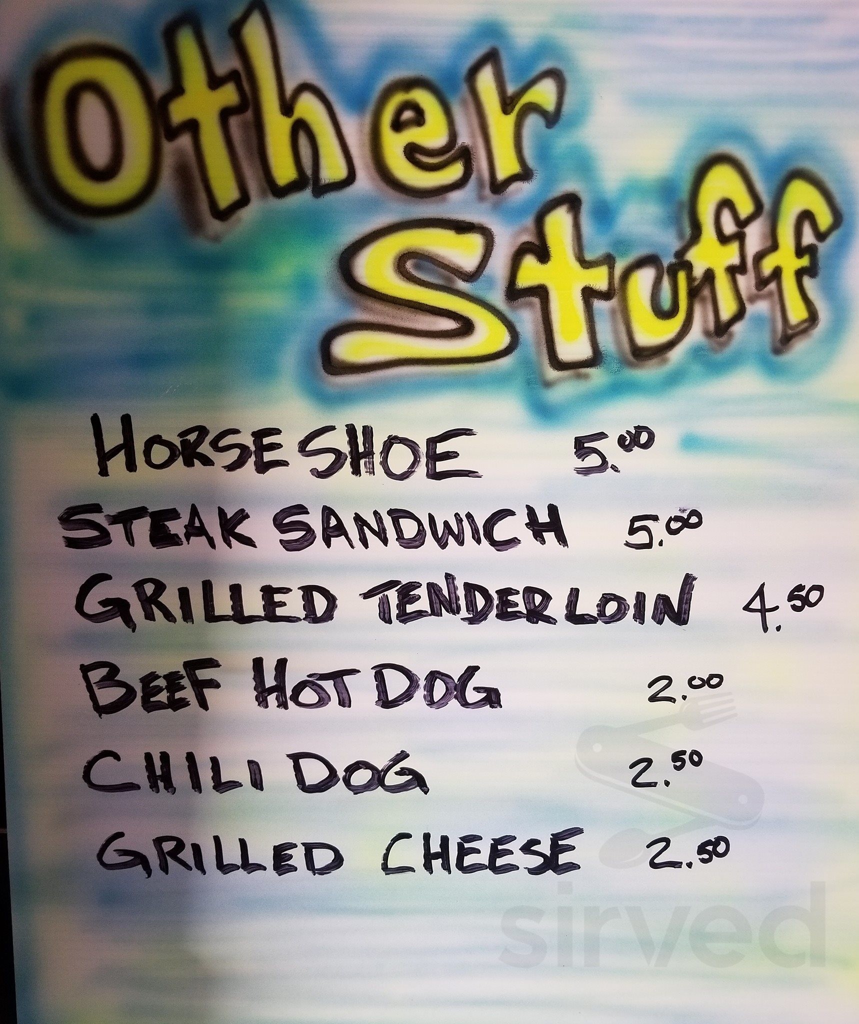 Menu for The Little Red Kitchen in Benton, Illinois, United States