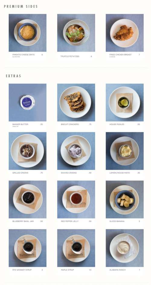 Buttermilk Kitchen menu in Atlanta, USA