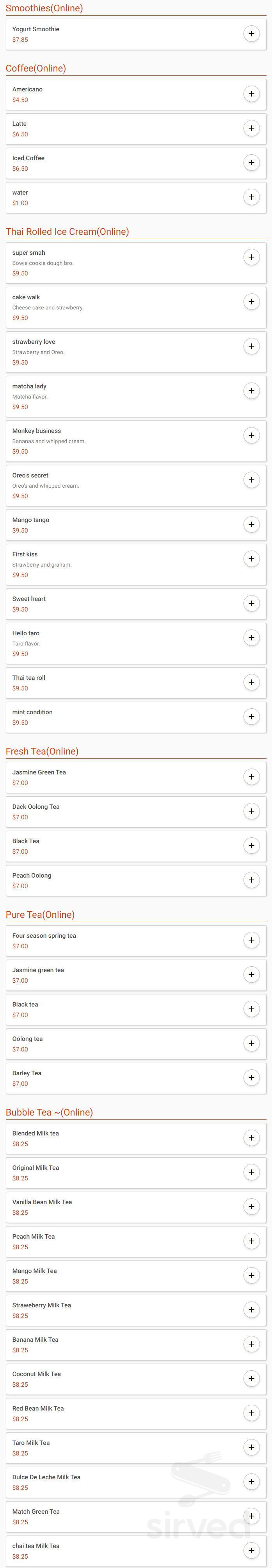 Menu Indianapolis IN's Yoya Frozen Yogurt Sirved