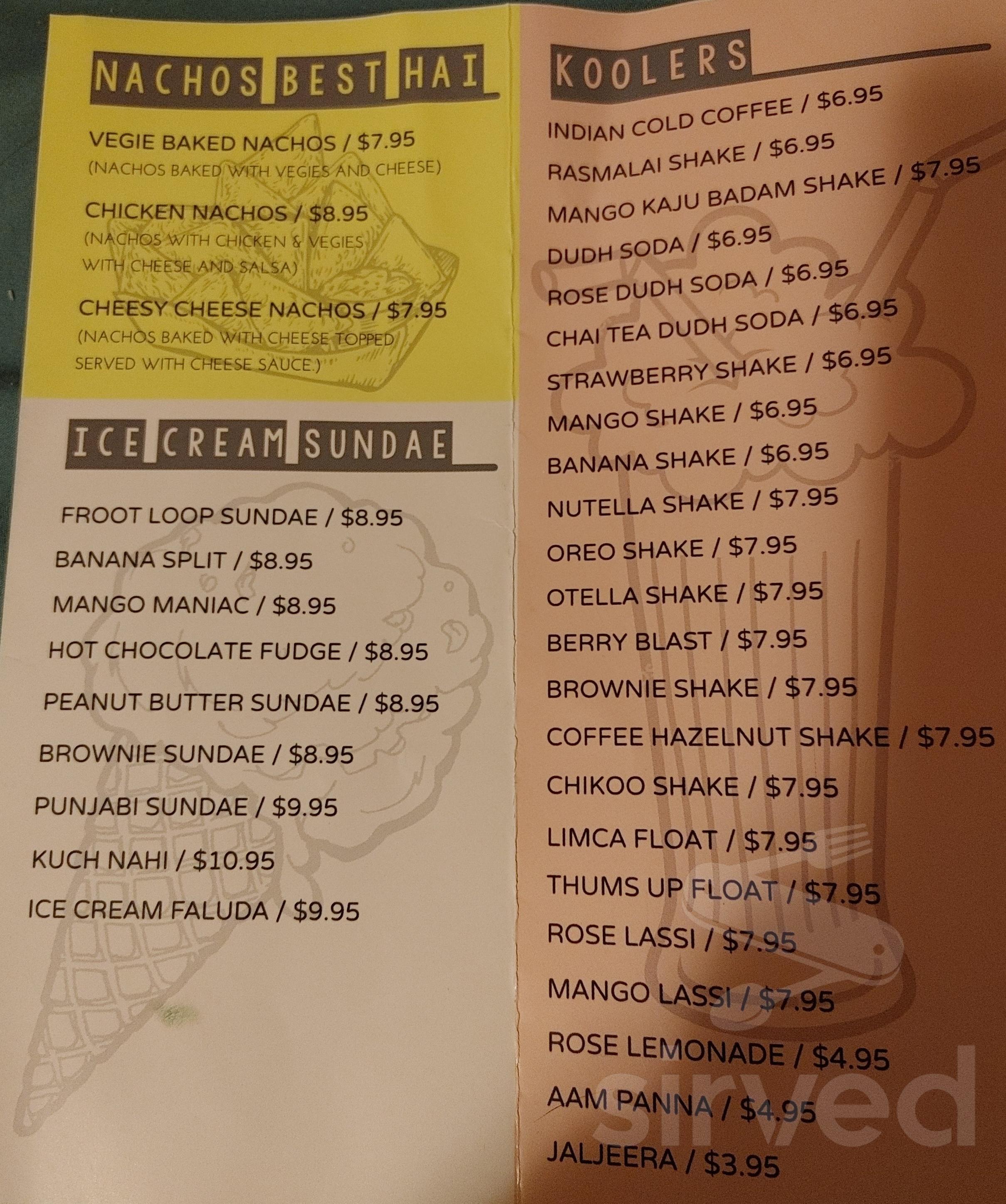 UNCLE JACK CAFE menu in Kelowna, British Columbia, Canada