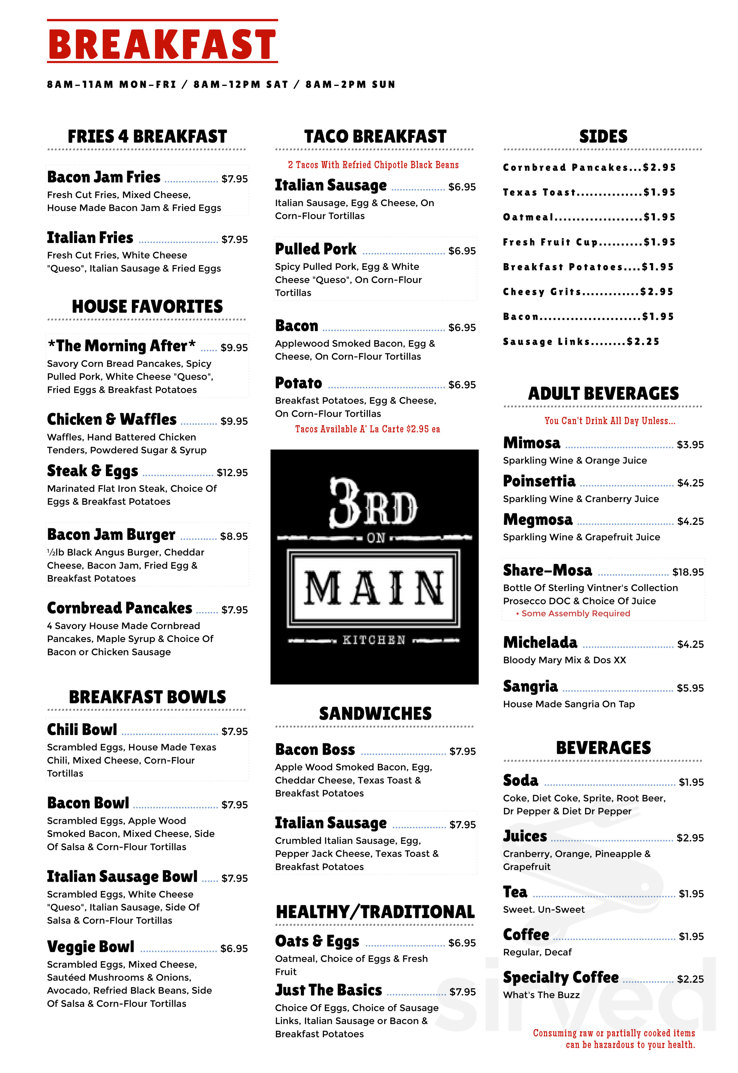 3rd On Main menu in Bryan, Texas, USA