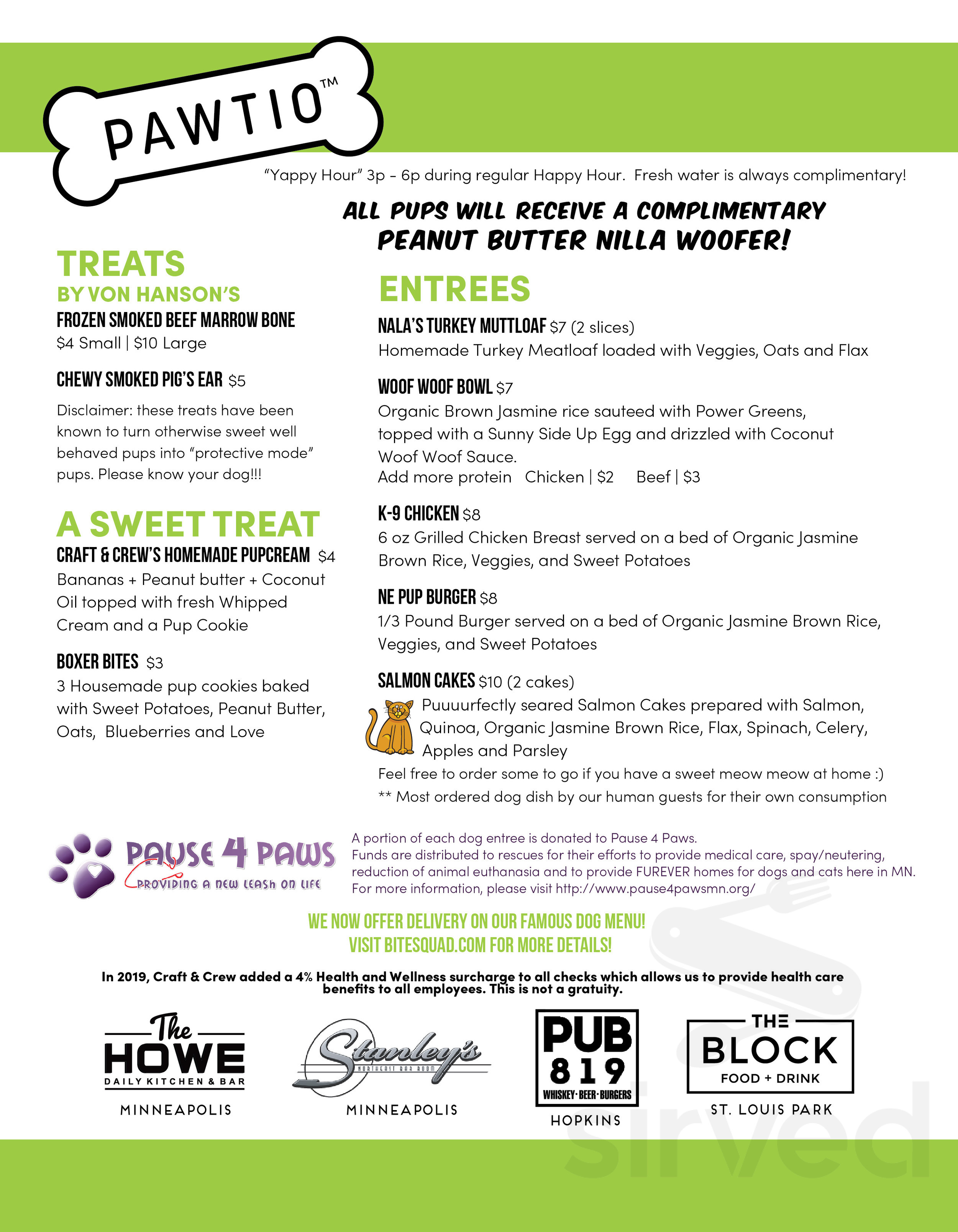 Cookies & Custard menu in St Louis Park, Minnesota, USA