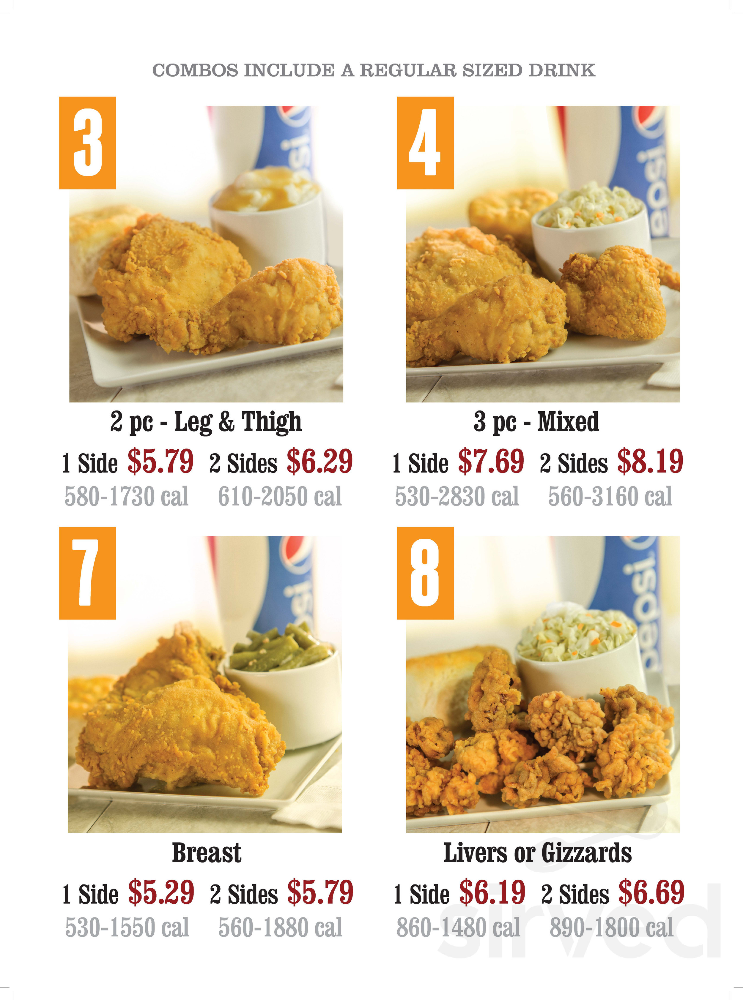 Lee's Famous Recipe Chicken menu in Covington, Kentucky, USA