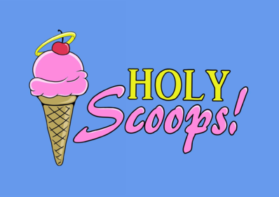 Holy Scoops Ice Cream Stand Logo in Walkerton, Indiana