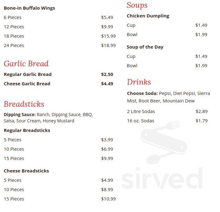 Toscana Italian Ristorante menu in Franklin, Wisconsin, USA