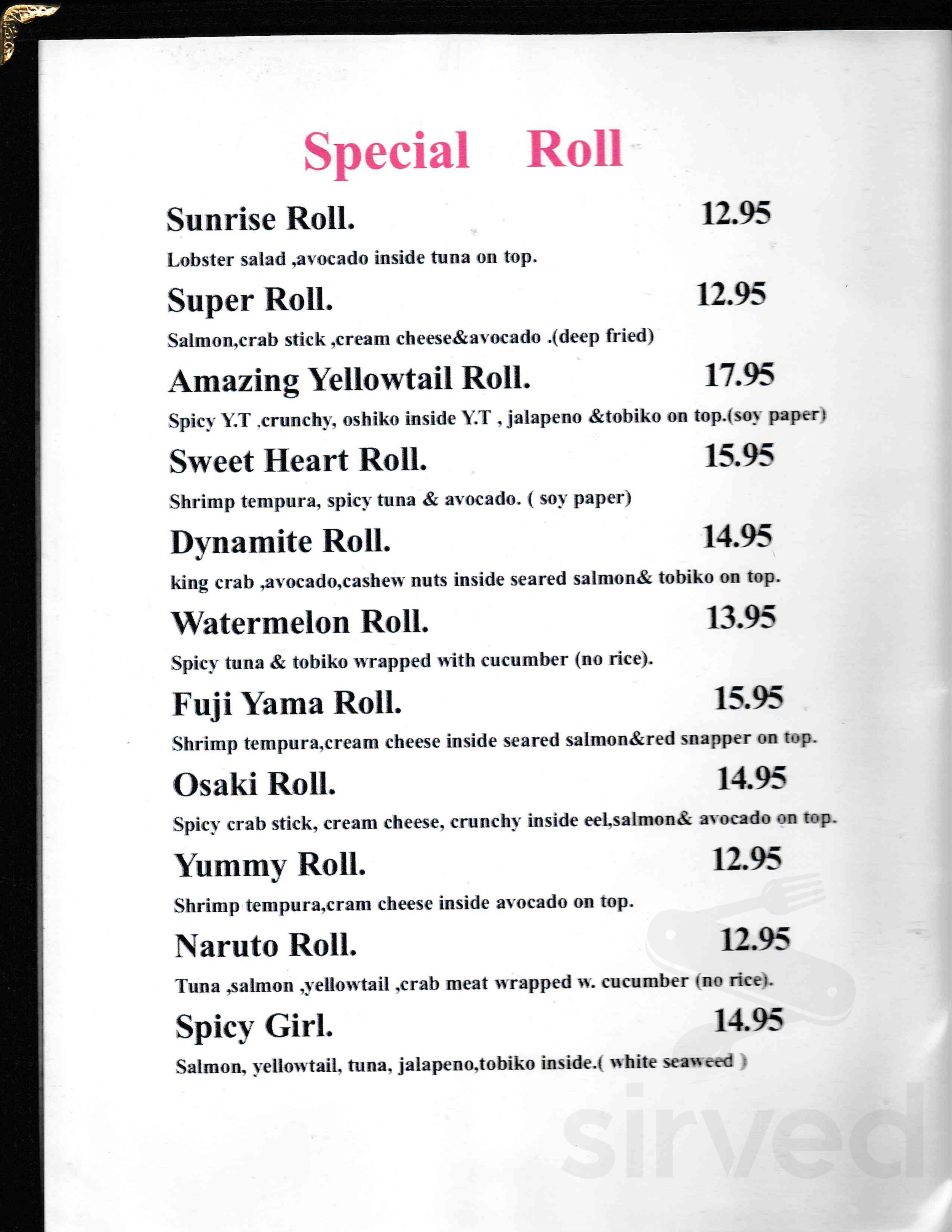 Zhang's Restaurant ⚠️Madison⚠️ specials menu in Madison, Connecticut