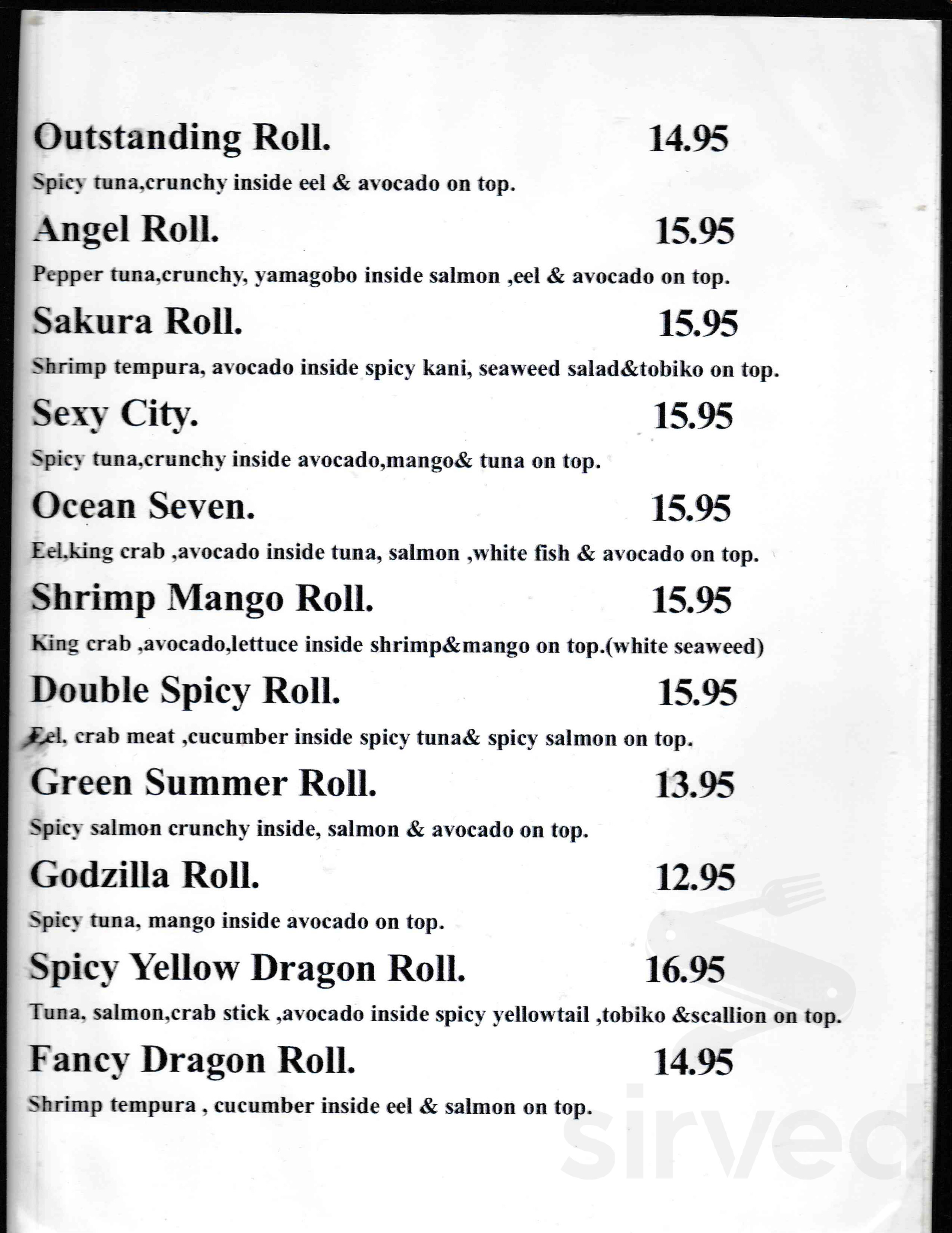 Zhang's Restaurant ⚠️Madison⚠️ menu in Madison, Connecticut