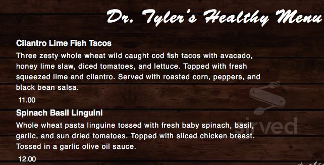 Ryan's Roadhouse menu in St Johns, Michigan, USA