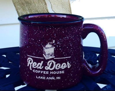 Red Door Coffee House Logo in Lake Ann, Michigan