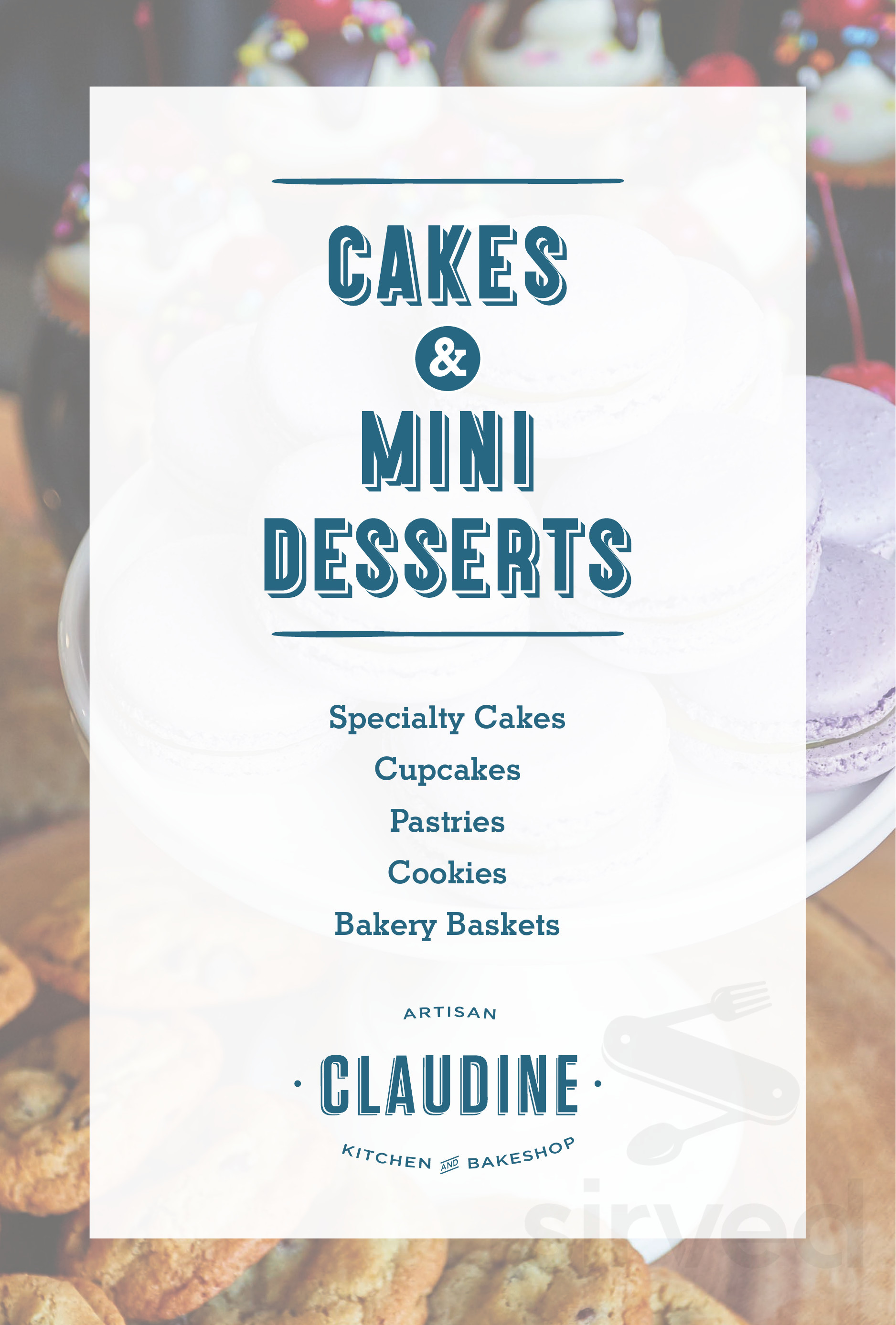 Claudine Artisan Kitchen & Bakeshop dessert menu in Los Angeles, California