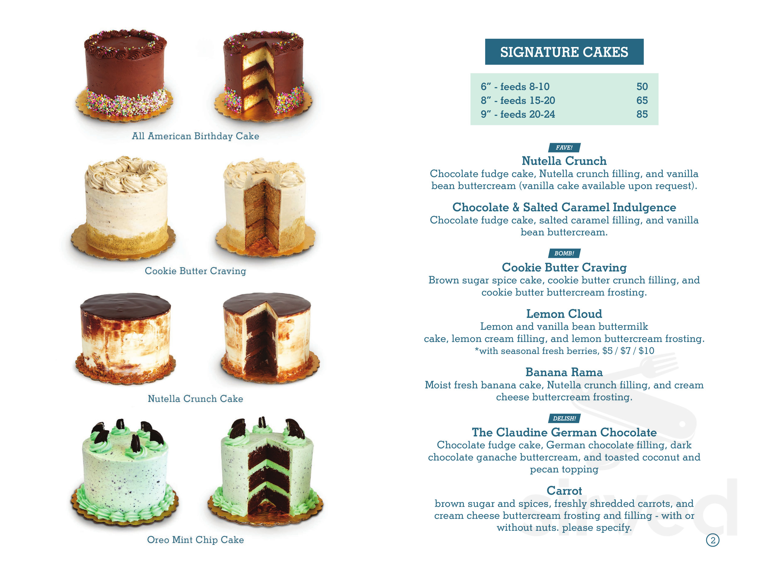 Claudine Artisan Kitchen & Bakeshop menu in Los Angeles, California