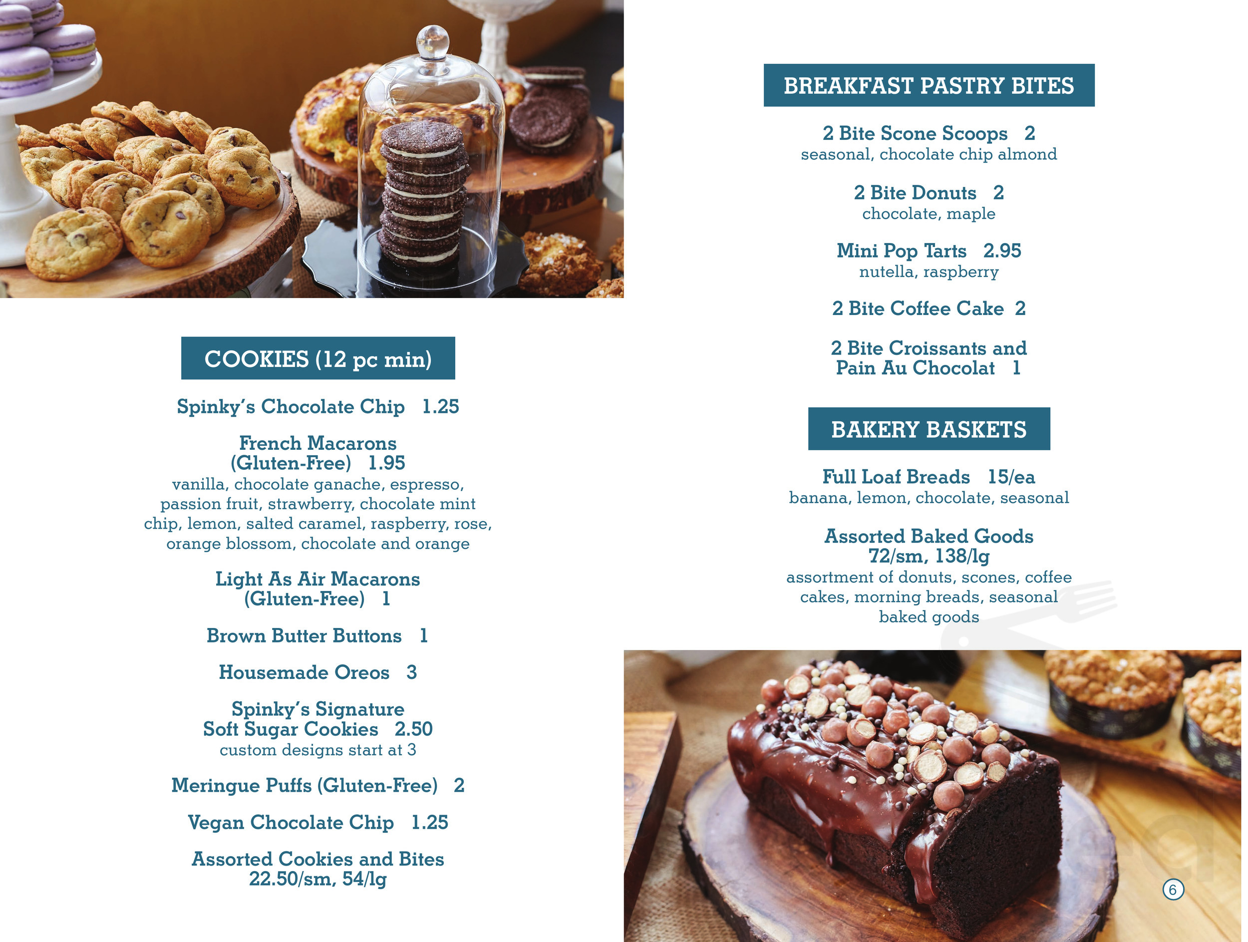 Claudine Artisan Kitchen & Bakeshop menu in Los Angeles, California