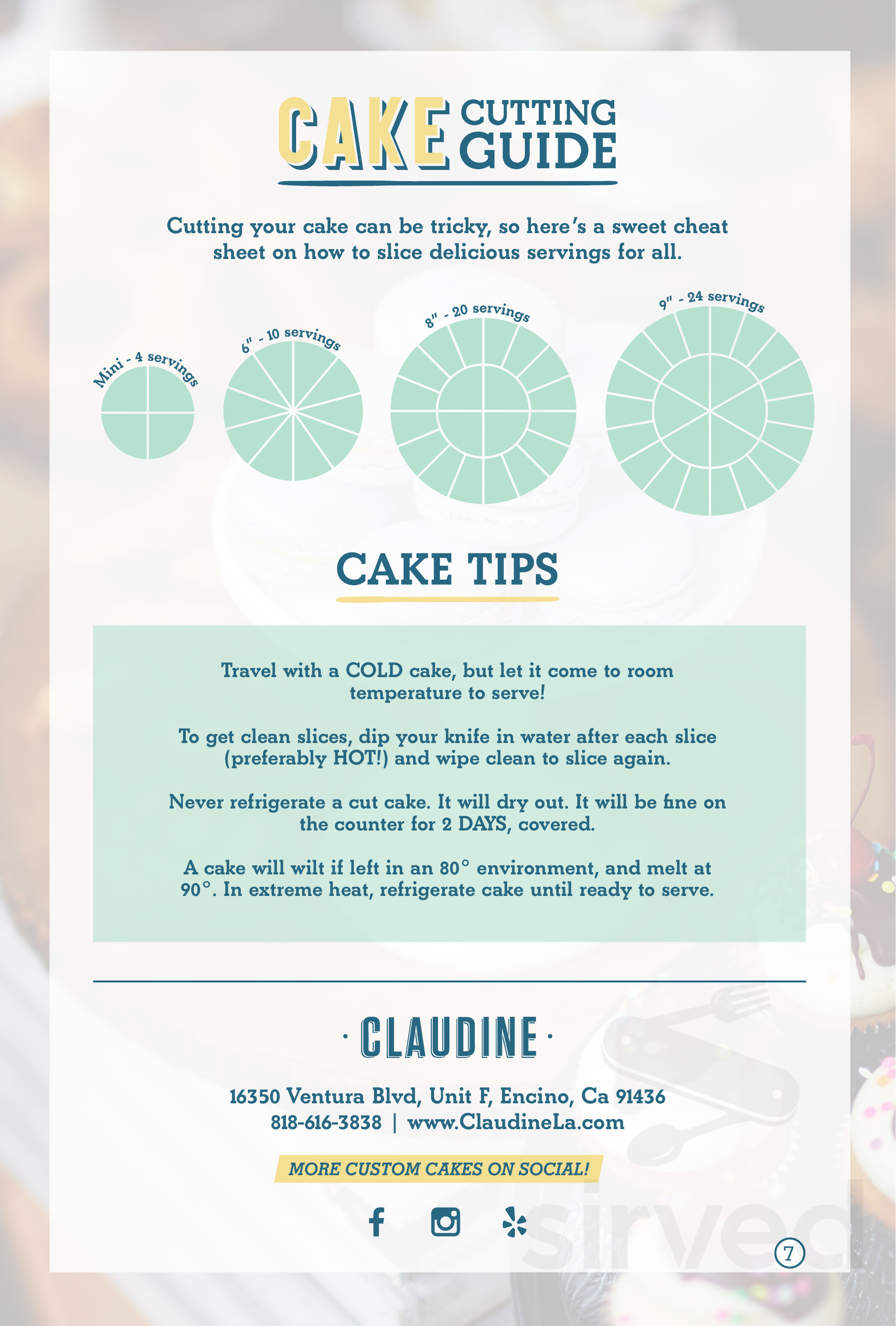 Claudine Artisan Kitchen & Bakeshop menu in Los Angeles, California