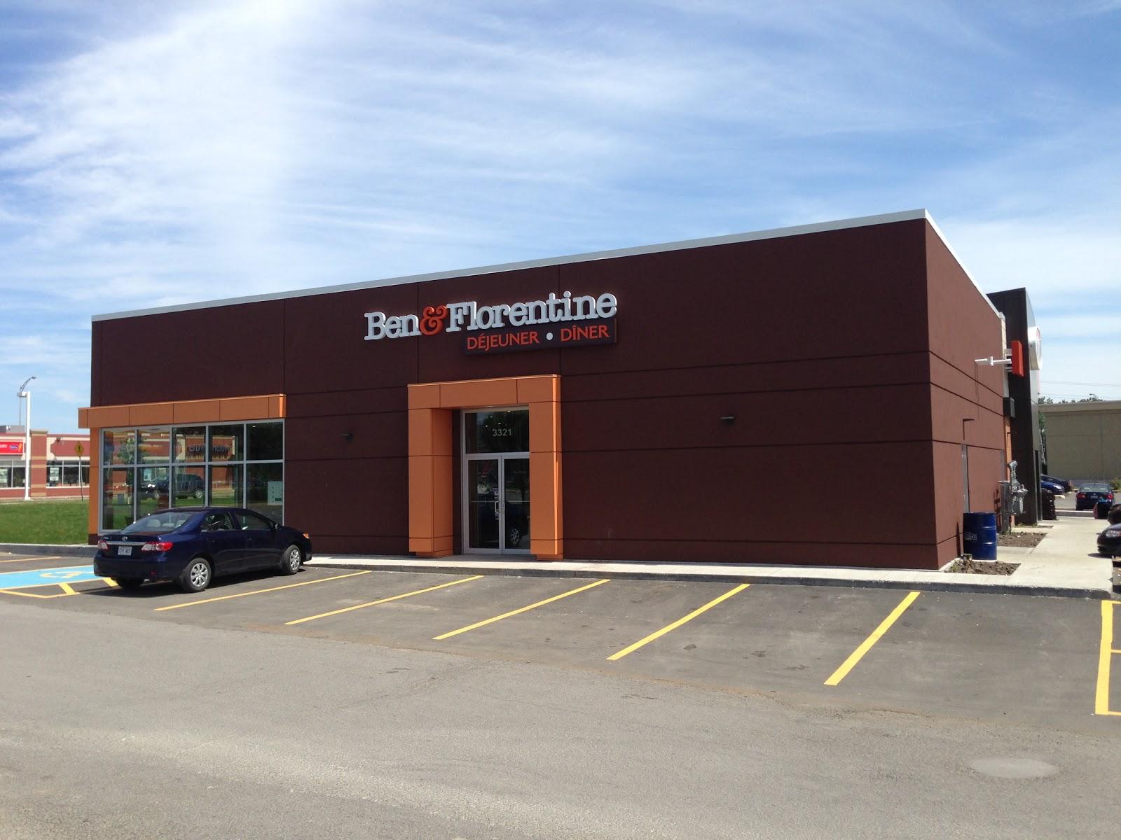 Ben & Florentine menu in Québec, Quebec, Canada