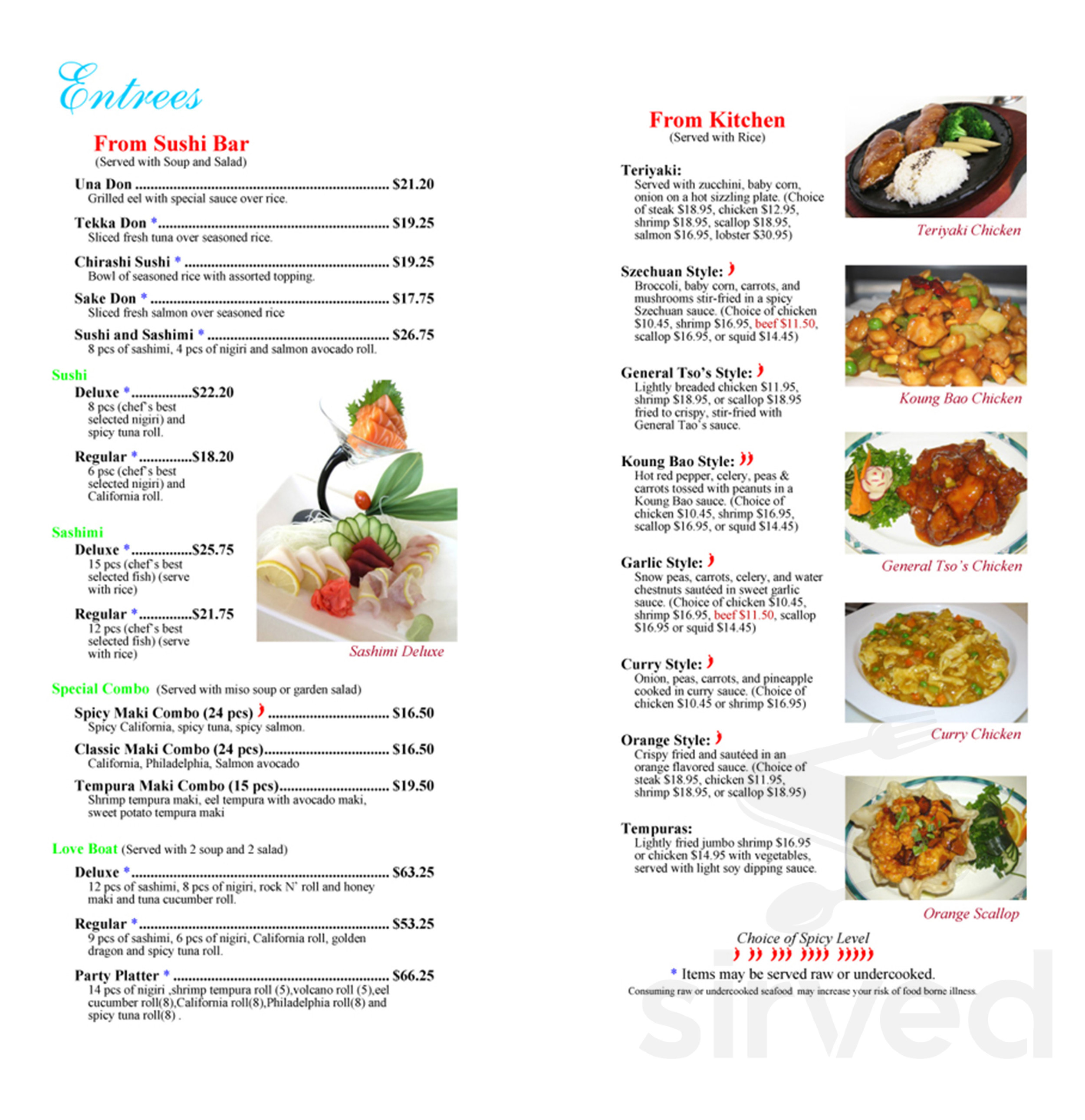 Cafe Asia Menu In Roanoke Virginia USA