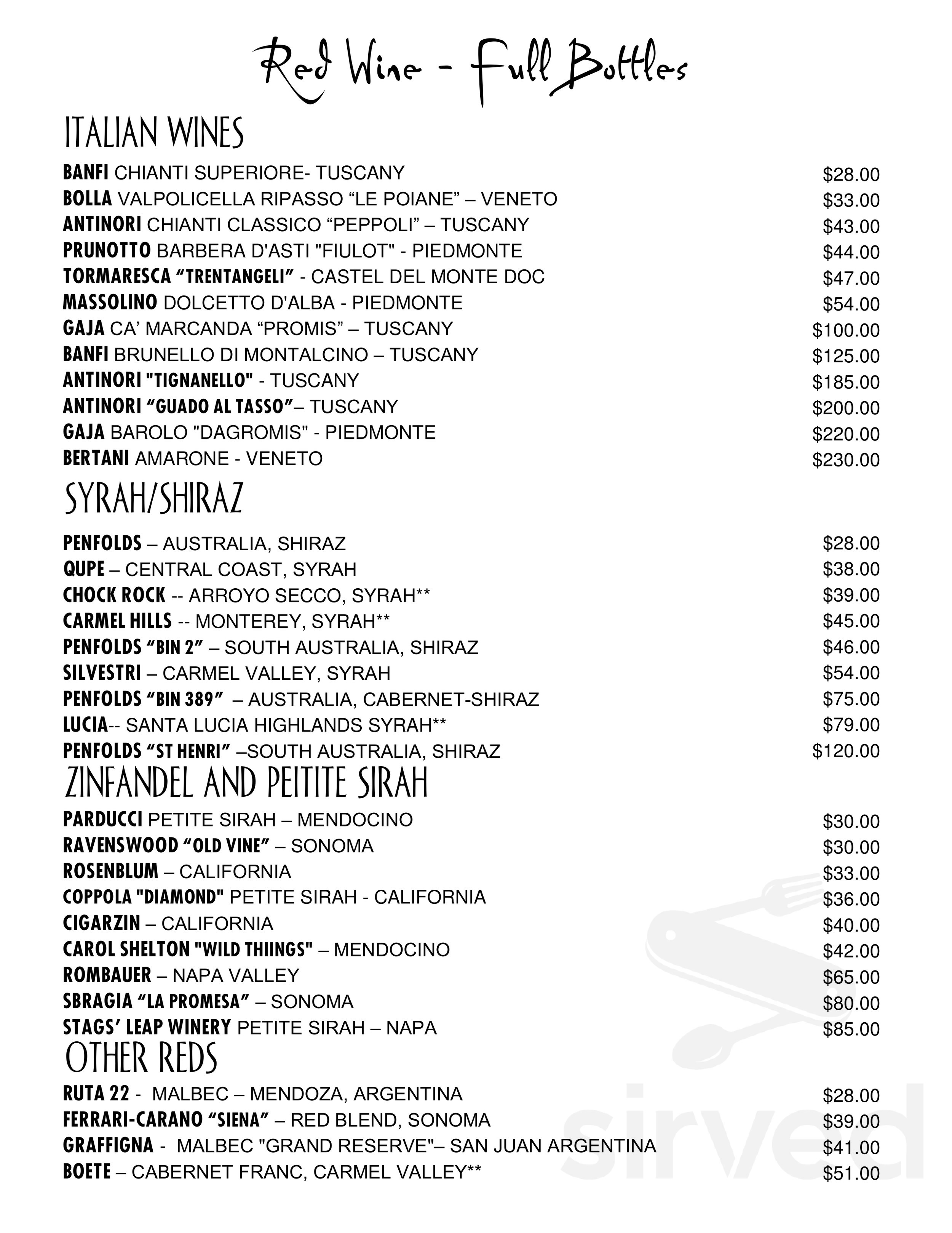 Fish Hopper Seafood & Steaks menus in Kailua-Kona, Hawaii, United States