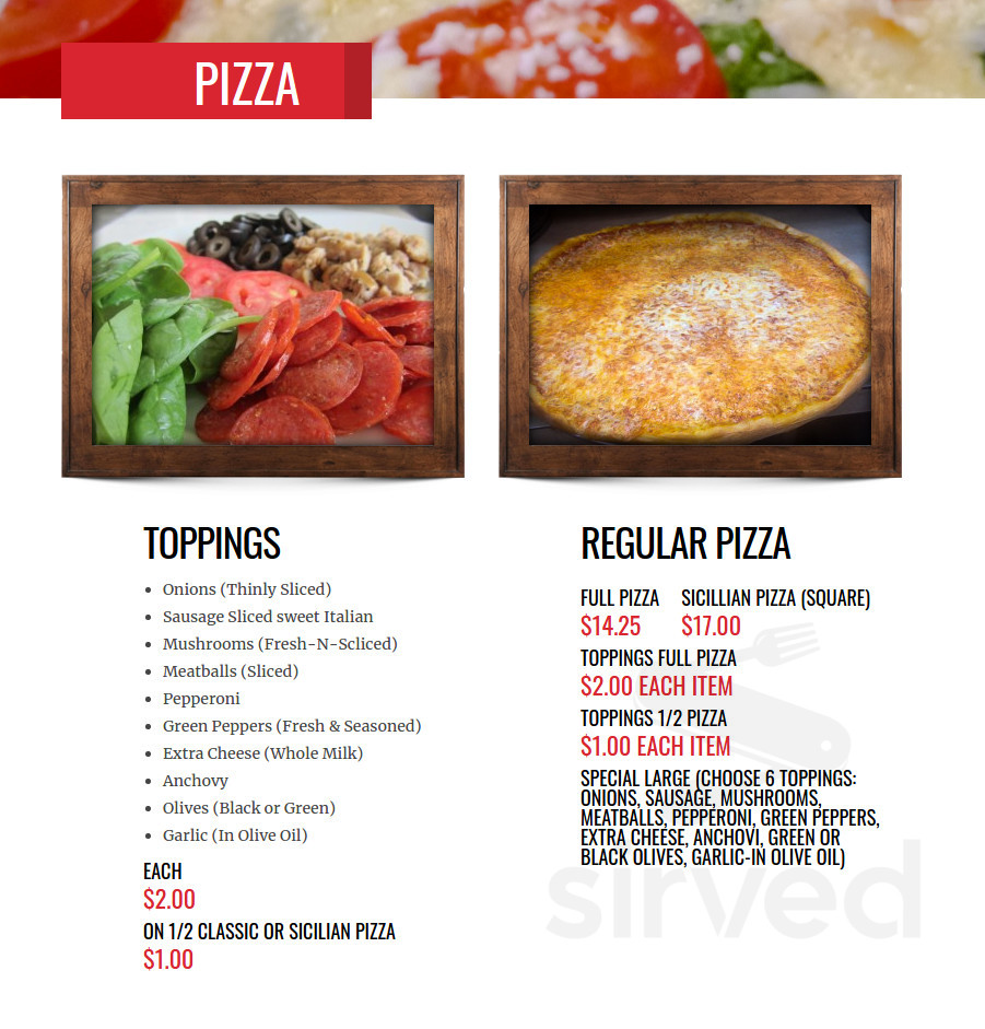 Village Pizza & Pasta menus in Chapel Hill, North Carolina, United States