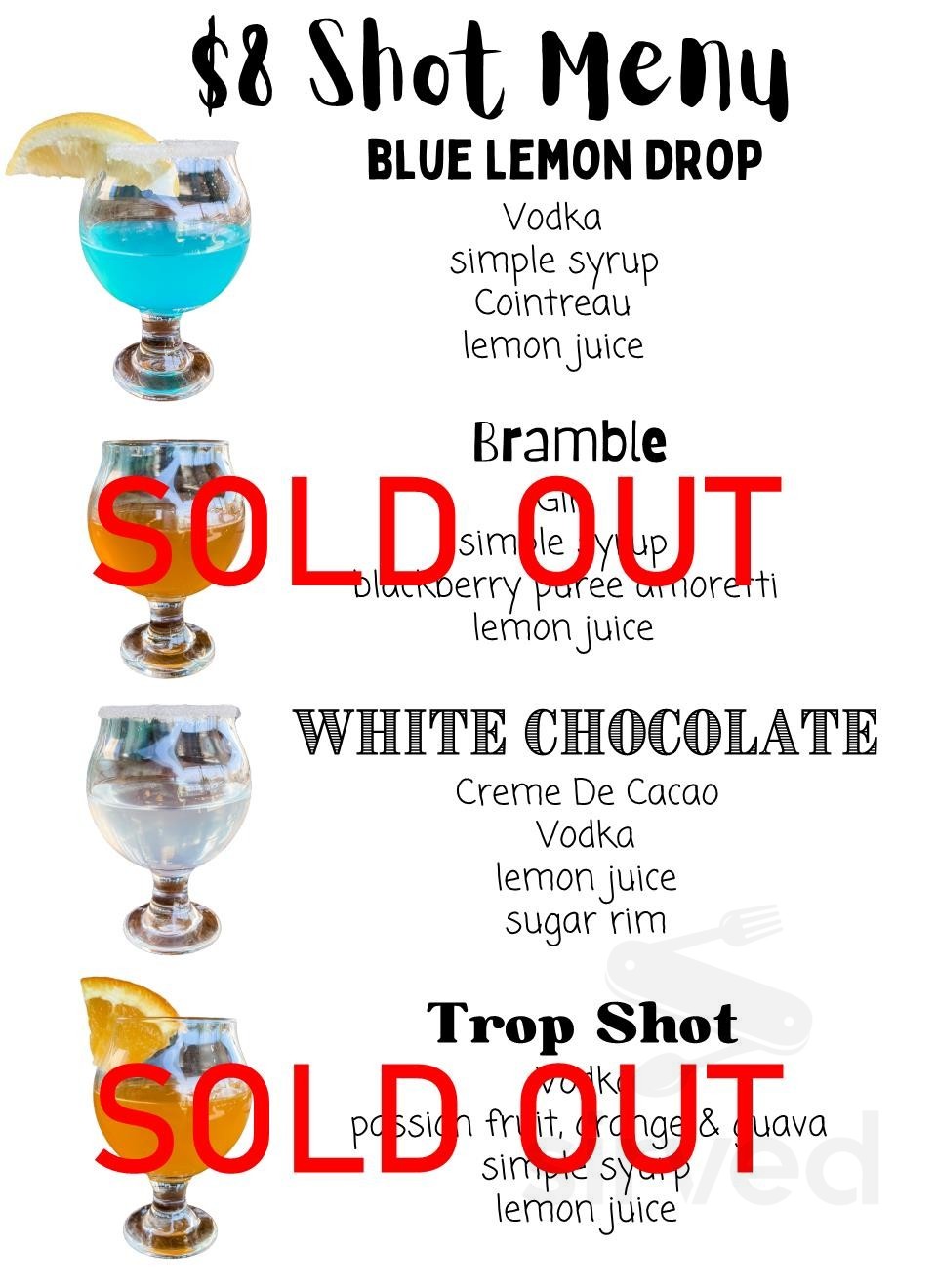 Nevada Brew Works menu in Las Vegas, Nevada, USA