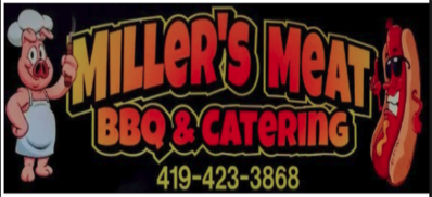 Miller's Meats, BBQ & Catering Logo in Findlay, Ohio
