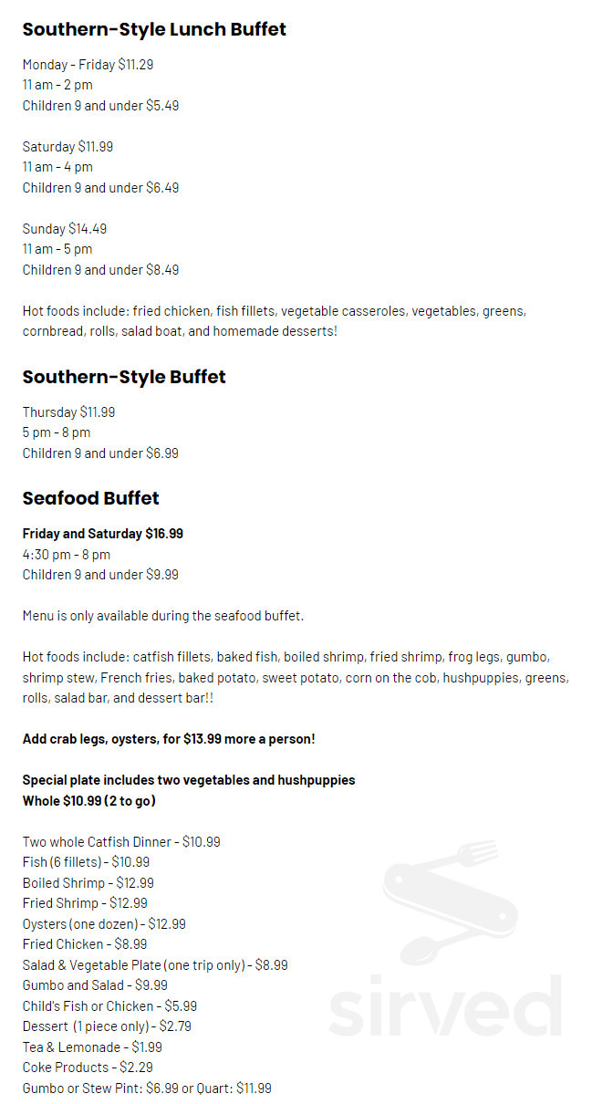 Blount Enterprise menu in Jackson, Mississippi, USA