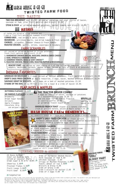 Hash House A Go Go Menu In Las Vegas Nevada USA hash-house-a-go-go-menu-in-las-vegas-nevada-usa