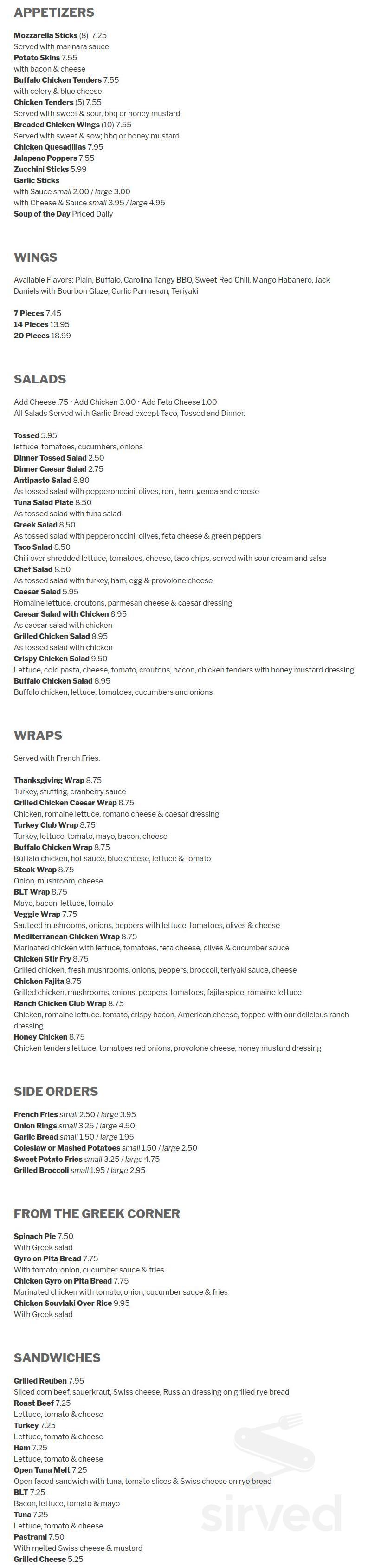 Elite Pizza & Restaurant II menus in Harrisville, Rhode Island, United
