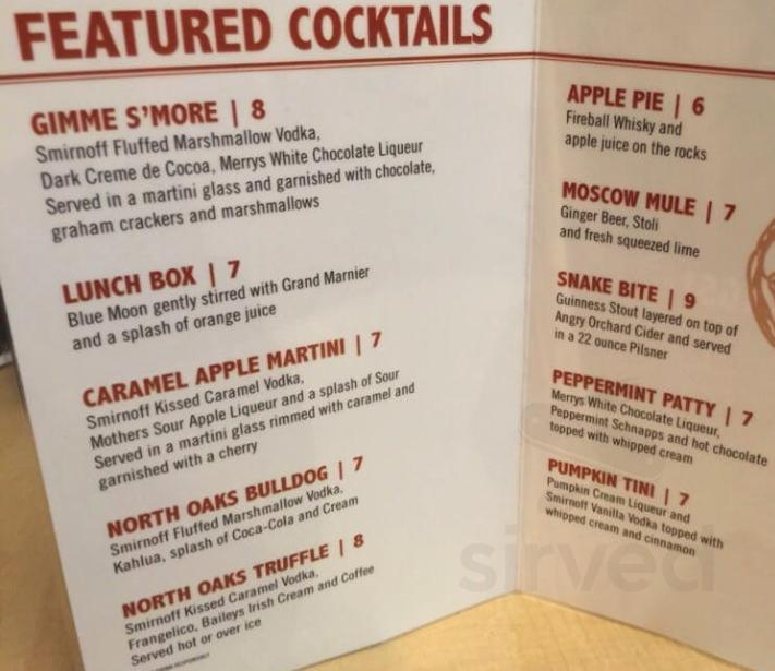 Menu for Panino's North Oaks in North Oaks, MN | Sirved