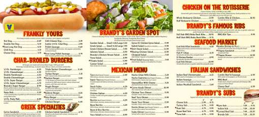 Brandis Decatur Menu Menu for Brandys Gyros - Chicago, IL | Sirved