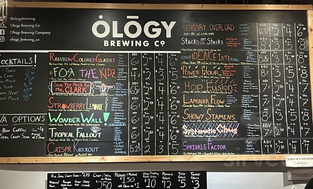 Ology Brewing Co [Midtown] menu in Tallahassee, Florida, USA