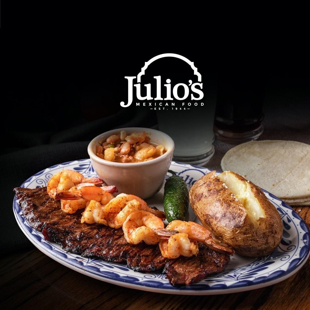 Julio's Mexican Food menu in El Paso, Texas, USA