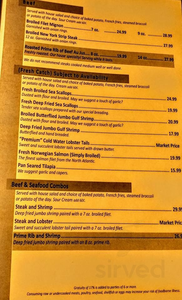 Eddie Lee's Restaurant menu in Toledo, Ohio, USA