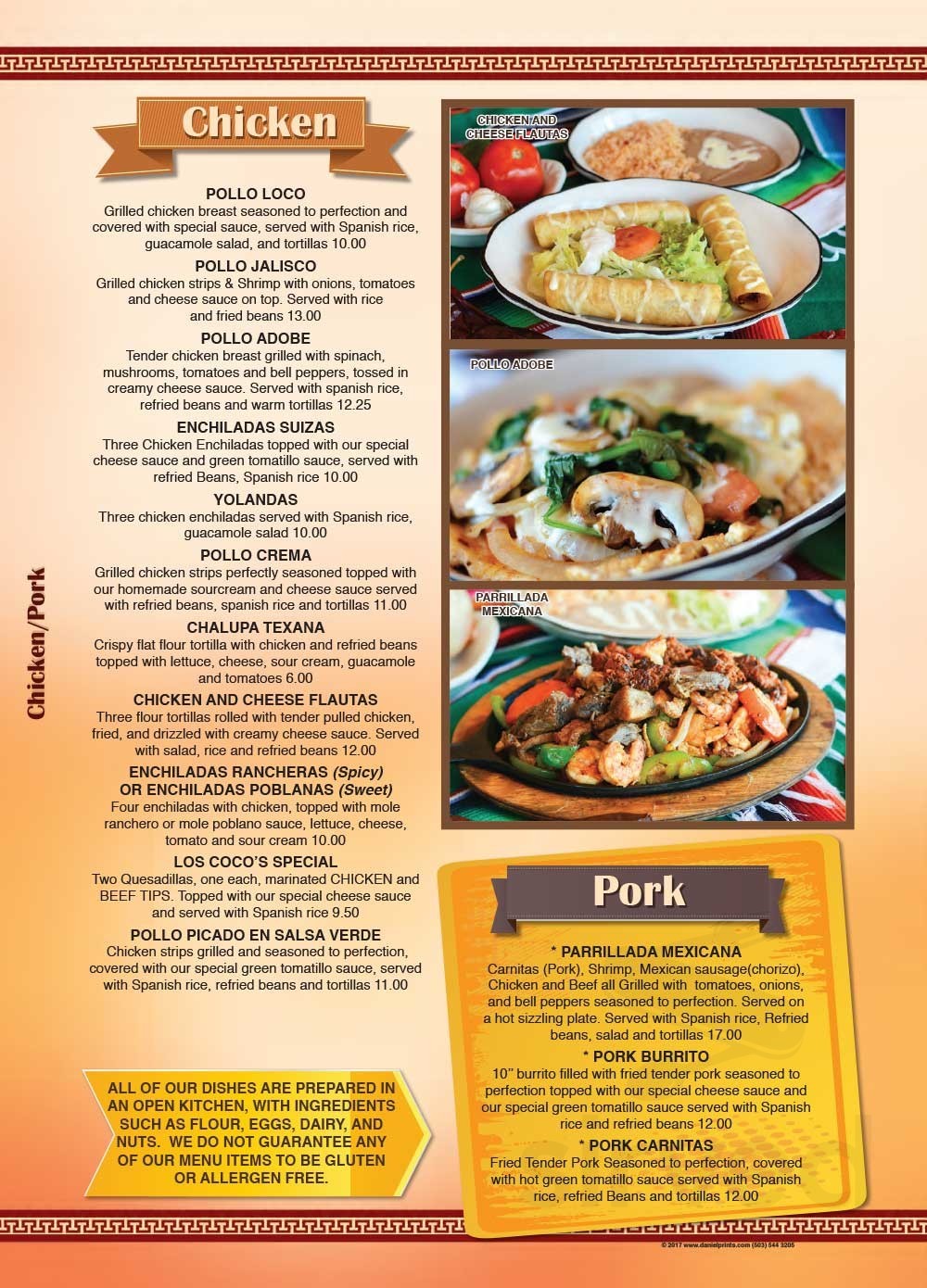 El Jalisco Mexican Restaurant menus in Johnstown, Pennsylvania, United ...