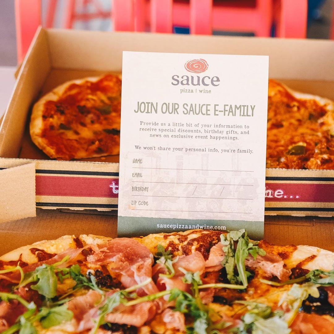 Sauce Pizza & Wine menu in Tucson, Arizona, USA