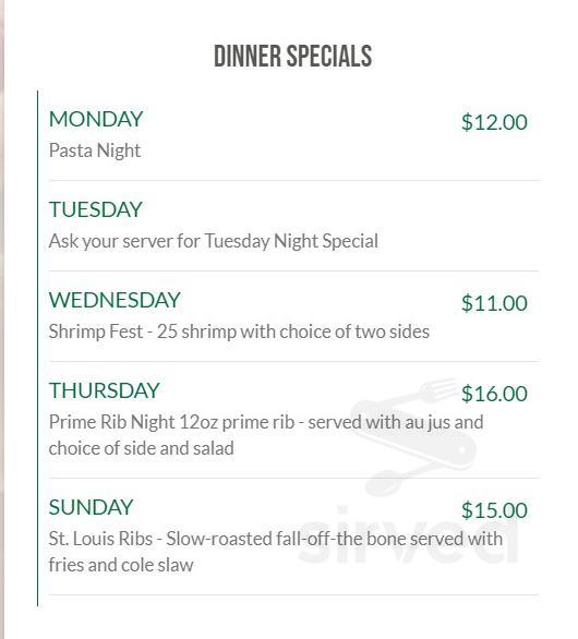 Tin Cup Sports Bar & Grill menu in Cooper City, Florida, USA