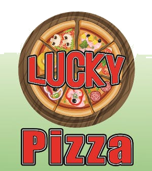 Lucky Pizza Logo in Riverside, California