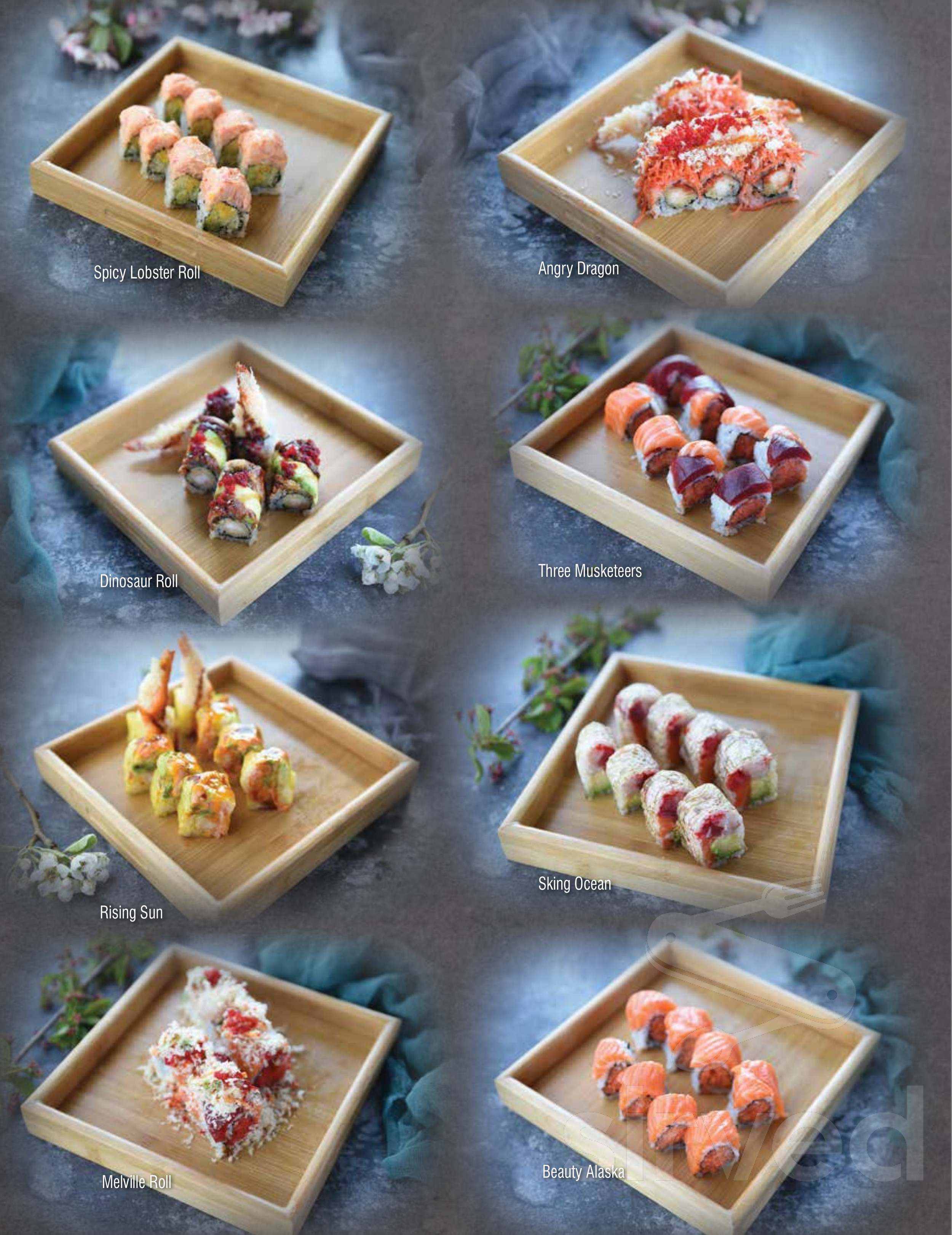 Menu Melville NY's Aiko Asian Bistro Sirved