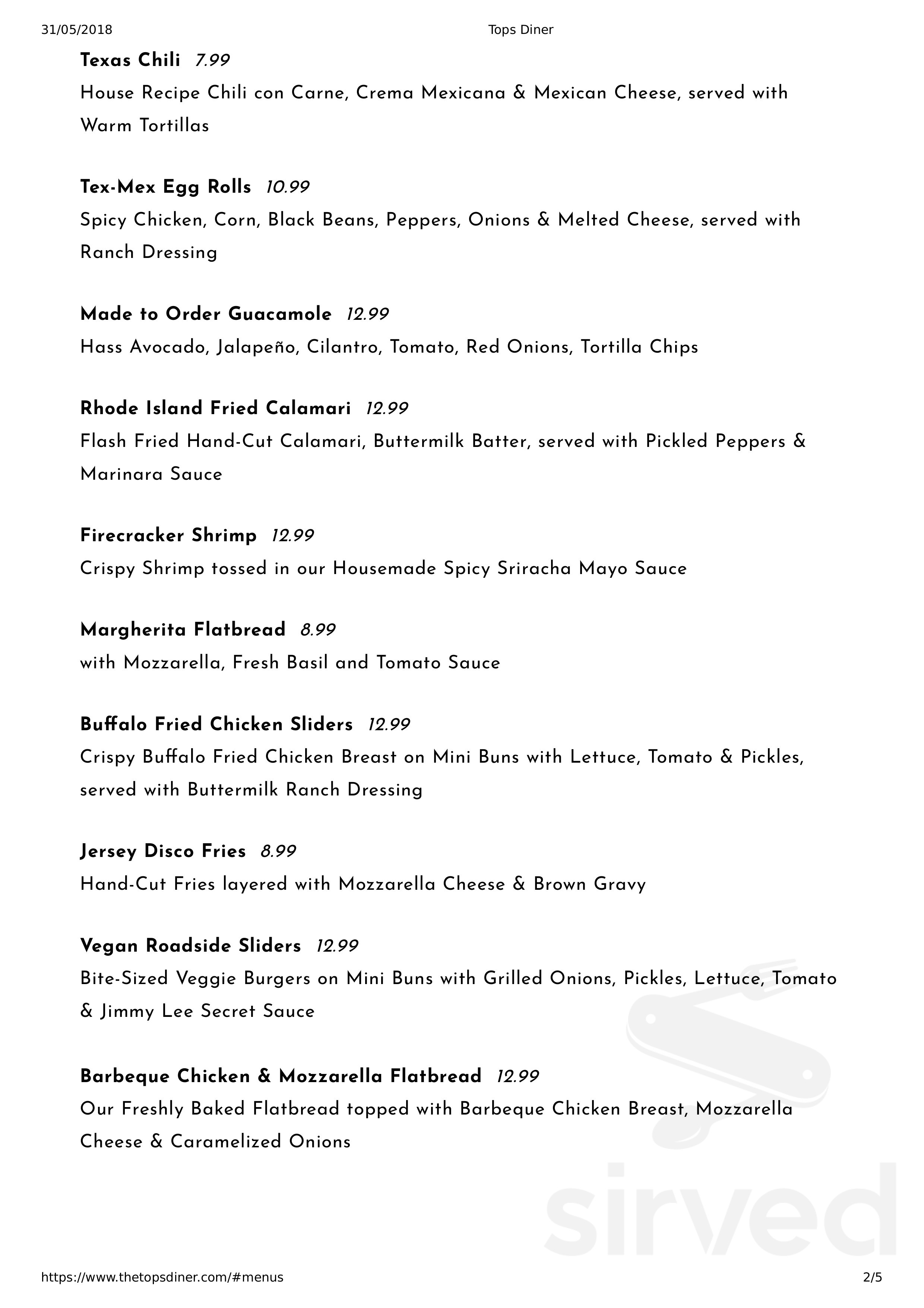 Tops Diner Menus In East Newark New Jersey United States tops-diner-menus-in-east-newark-new-jersey-united-states