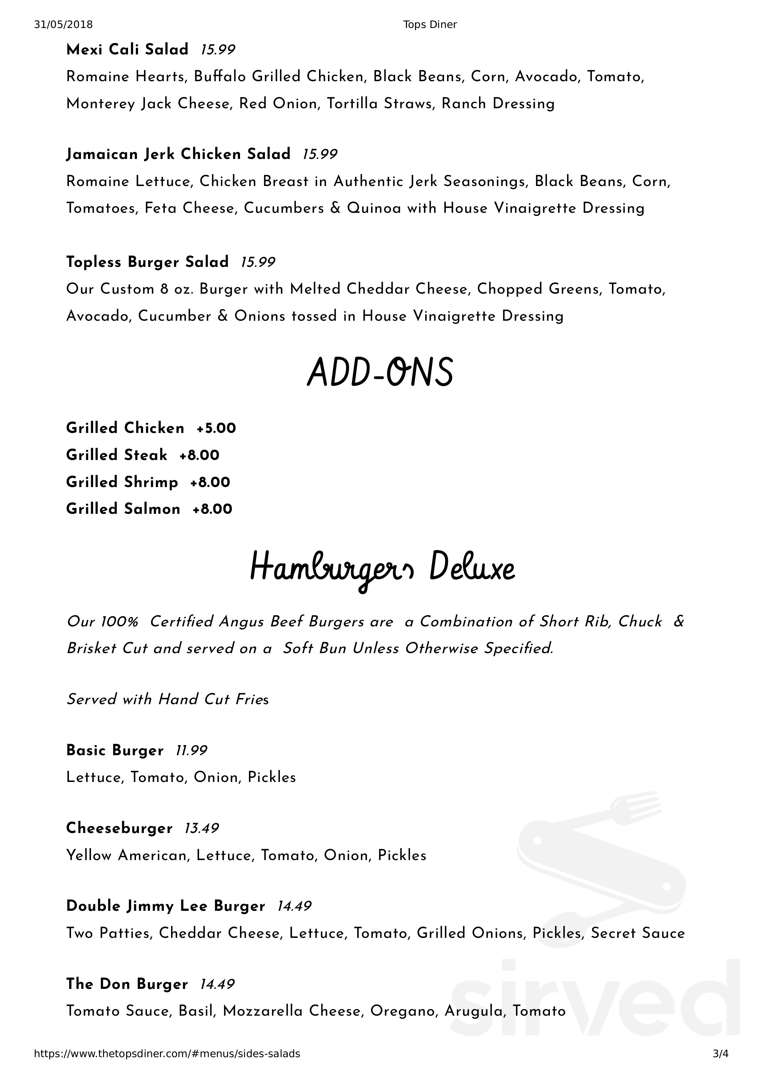 Tops Diner Menus In East Newark New Jersey United States tops-diner-menus-in-east-newark-new-jersey-united-states