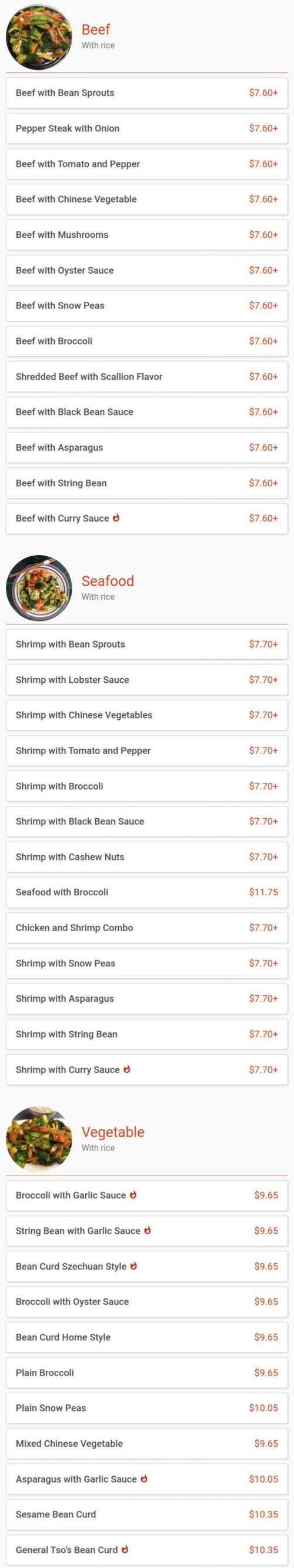 New China City menu in Philadelphia, Pennsylvania, USA