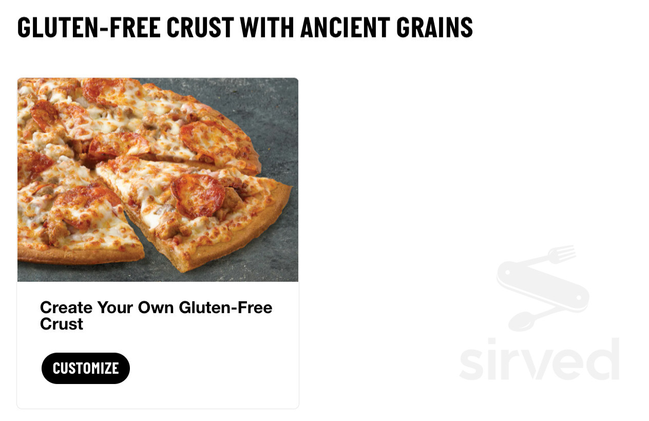 Menu - Calgary AB's Papa John's Pizza | Sirved