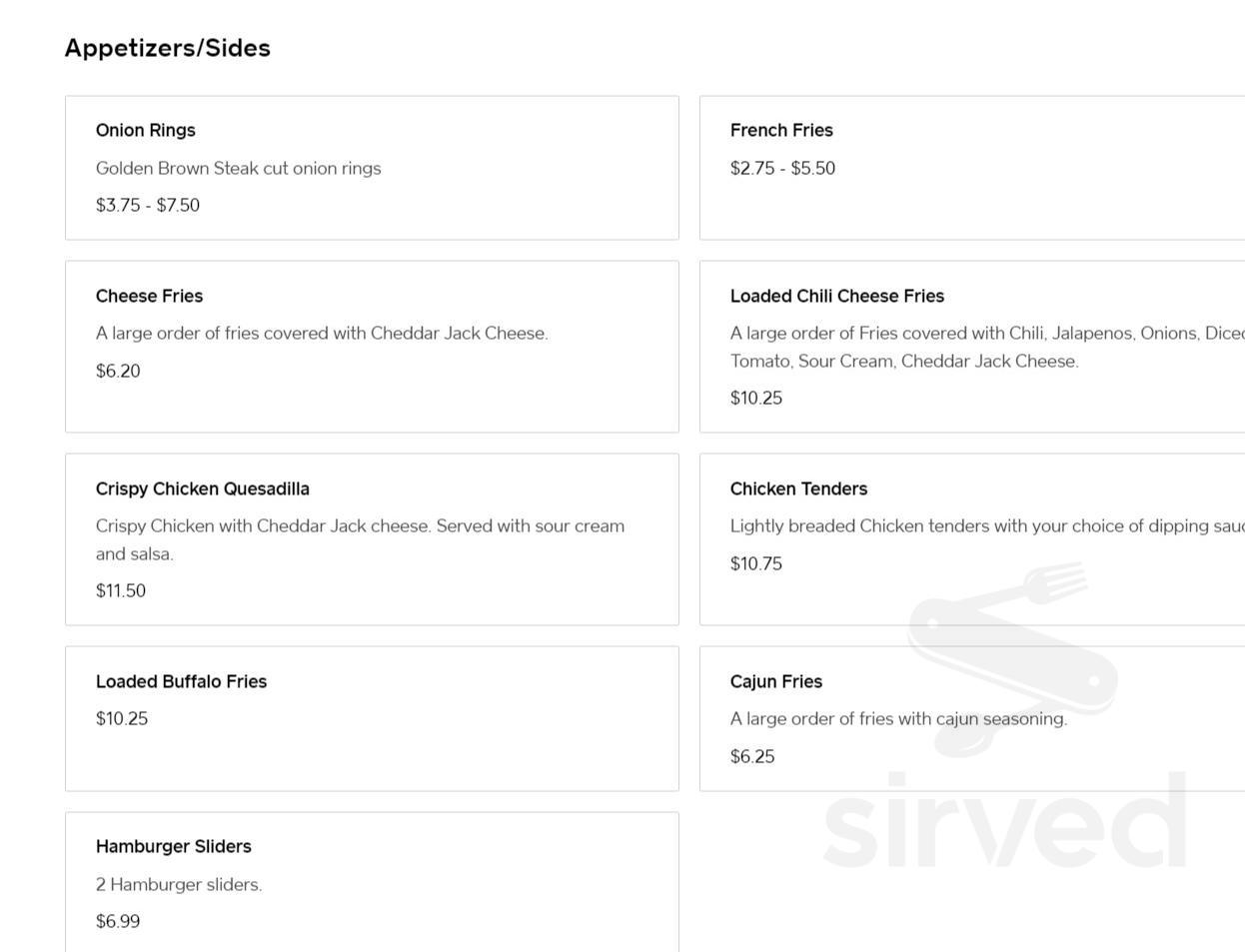 Westview Farms Creamery menu in Monson, Massachusetts, USA