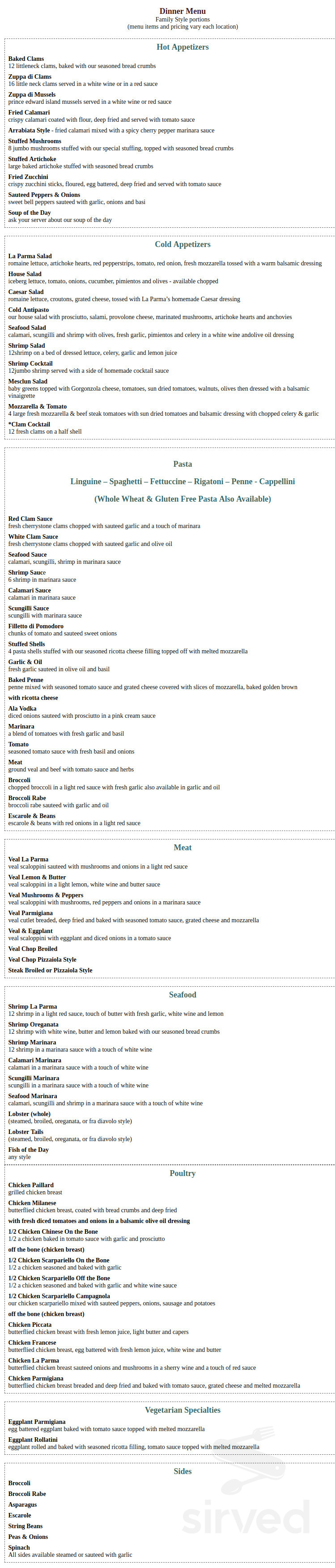 Out to Lunch: La Parma on the Bay | Port Washington, NY Patch, image size:749x3504