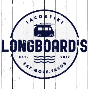 Longboard's Taco and Tiki Logo in New Albany, Indiana