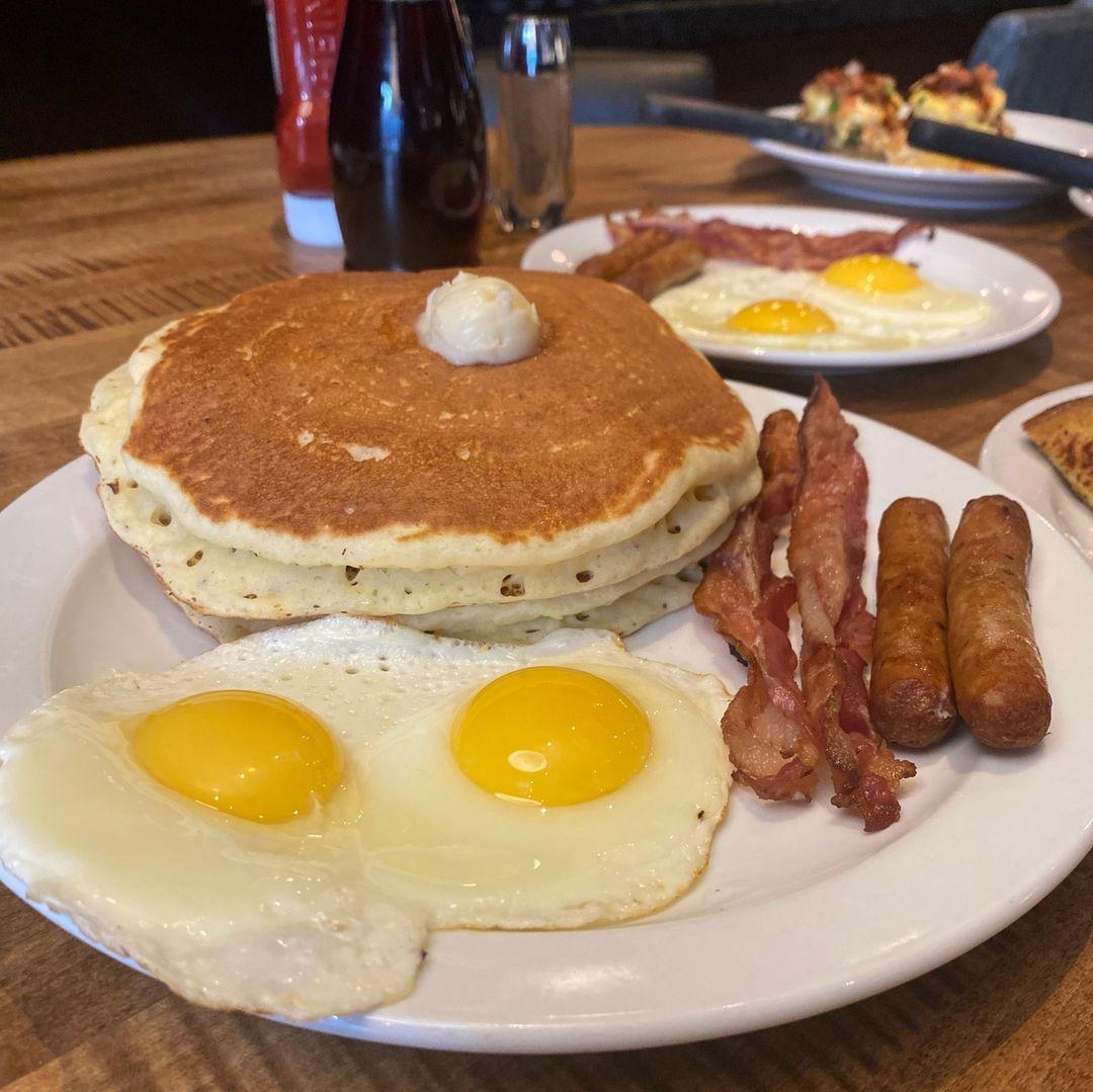 Denny's menu in Calgary, Alberta, Canada