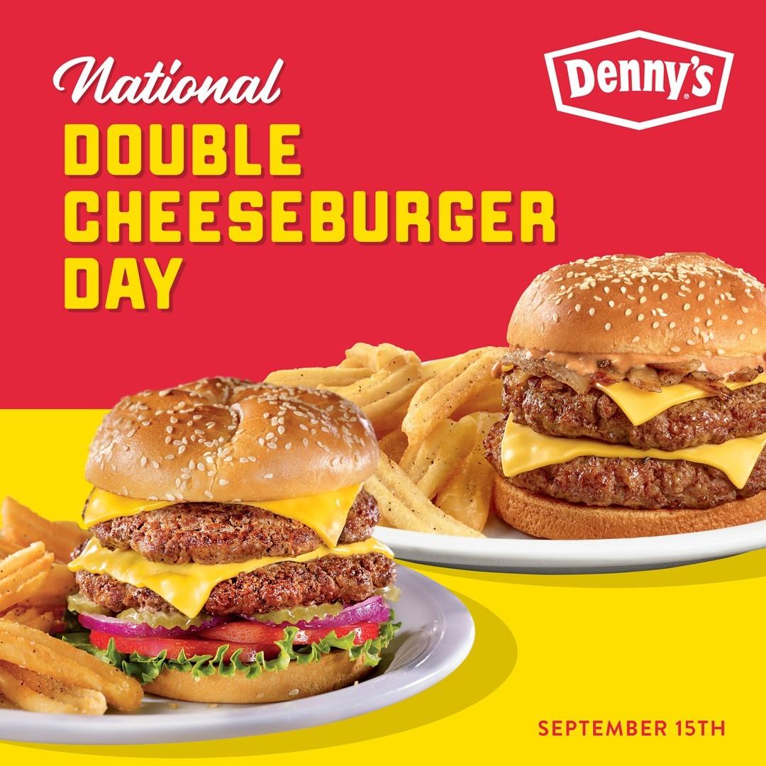 Denny's menu in Calgary, Alberta, Canada