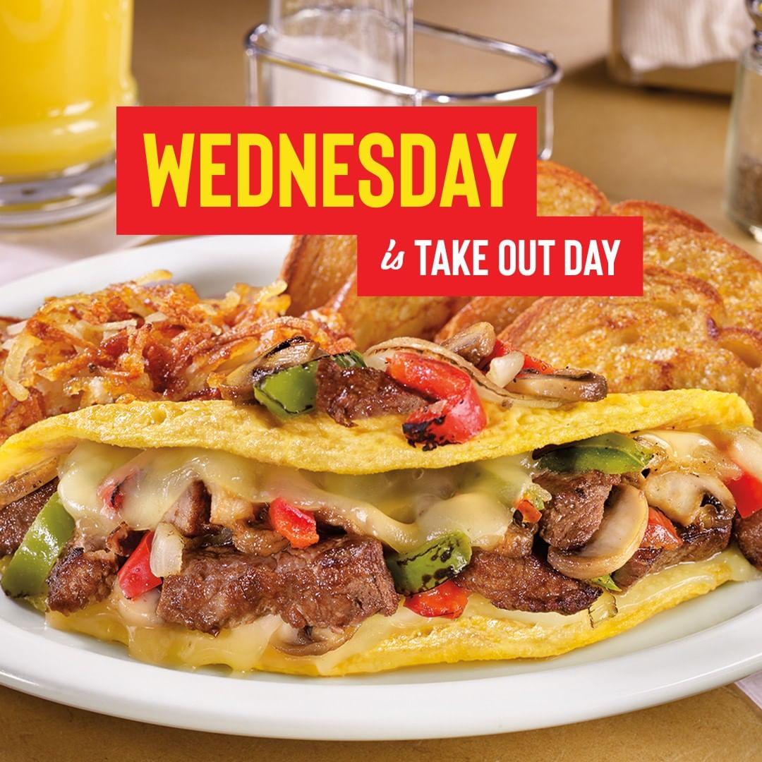 Denny's menu in Calgary, Alberta, Canada