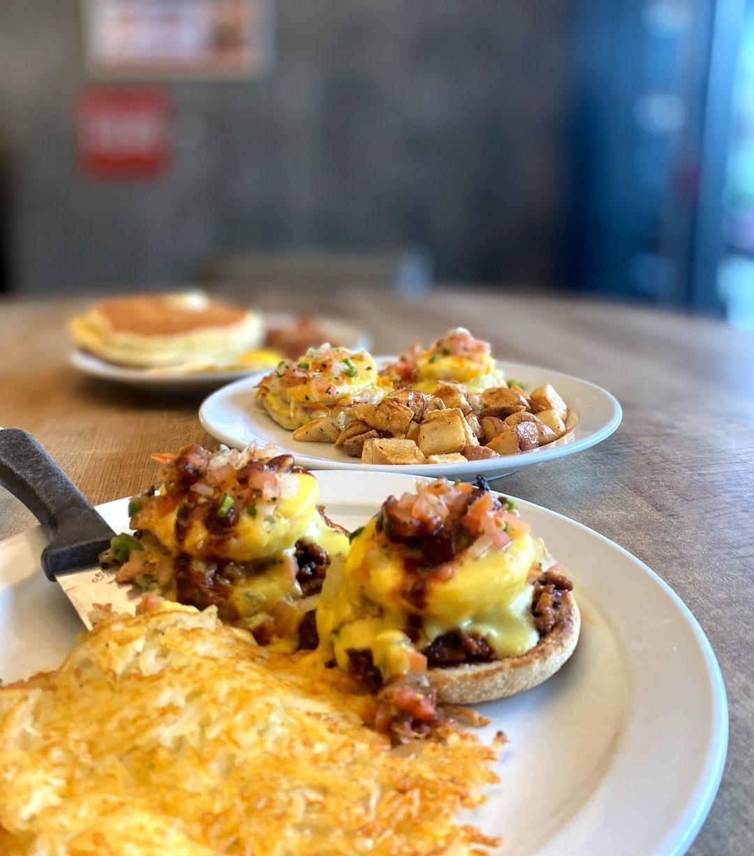 Denny's menu in Calgary, Alberta, Canada