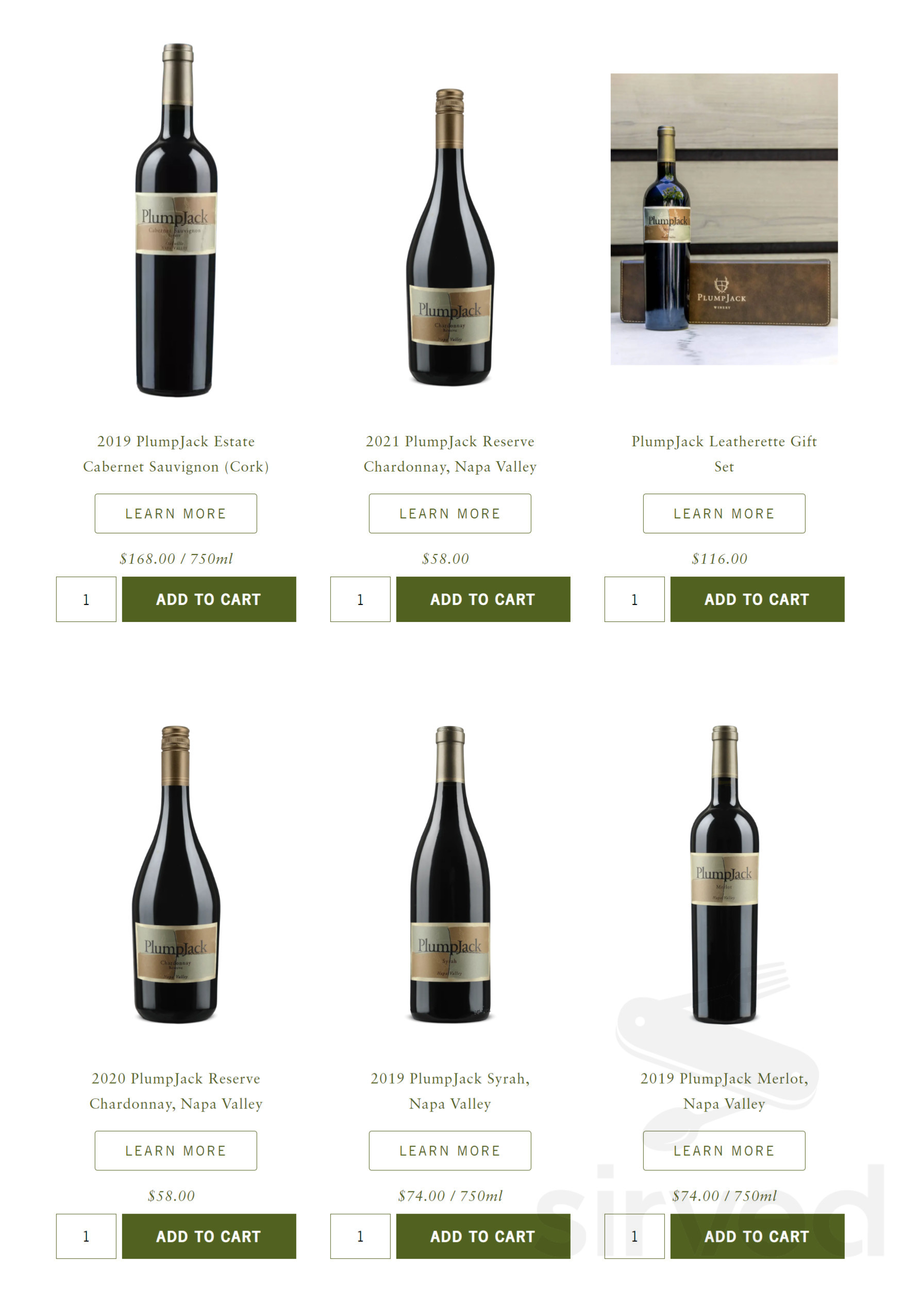 CADE Estate Winery menu in Angwin, California, USA