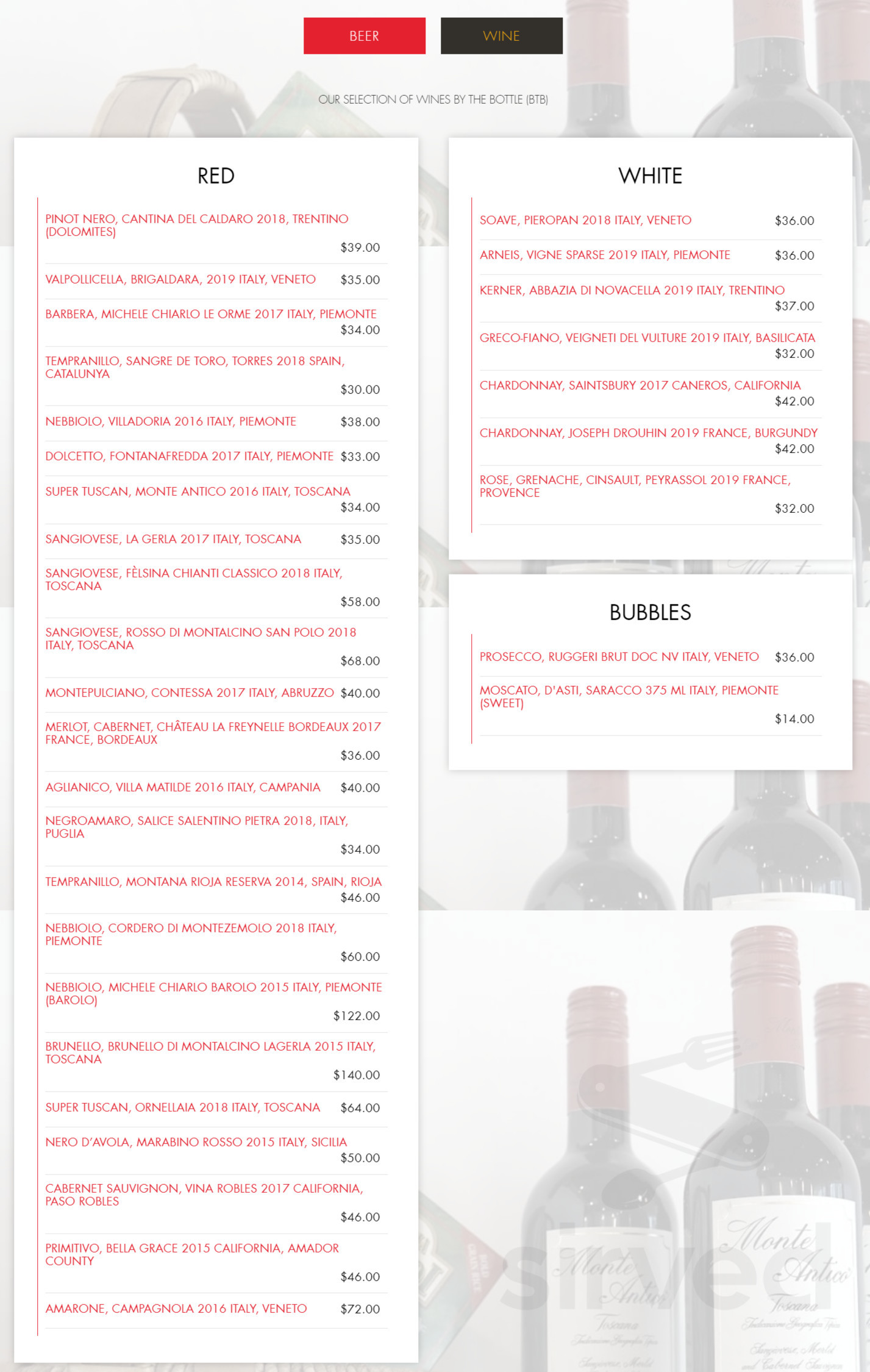 Gastromaniac Homemade Pasta & Pizza menu in South Lake Tahoe